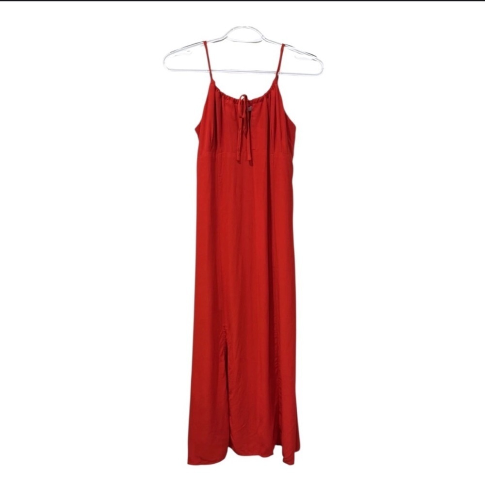 Emerson Fry Grenadine Amy Sundress Size M NWT Red Midi Dress Viscose Slit USA - Picture 6 of 12